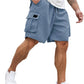 🩳50 % RABATT✨ Avslappnade sommar-cargoshorts för herr 🌞 Rymlig passform, praktiska sidfickor, luftigt material för varmt väder ✨