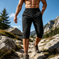 🩳 50% RABATT NU! 🏃 Herr Snabbtorkande Sport Capri Byxor – Stretchiga & Andningsbara med Säkra Dragkedjefickor – Elastisk Midja & Mångsidig Passform 🧘‍♂️