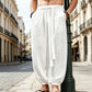 Herr casual harembyxor med elastiska muddar – avslappnad passform, justerbar midja & andningsbar bomull 👖💨