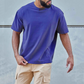 Herr oversized drop shoulder T-shirt – ledig passform, avslappnad stil & bekväm hela dagen 👕💨