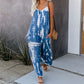 👗 50% RABATT! 💃 Dammode spaghetti strap tryckt jumpsuit – perfekt för heta sommardagar – Lätt, luftig & sval – enkel att styla för strand eller fest 🌸
