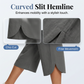 Women's Solid-Color Loose-Fit Cropped Pants