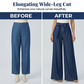 👖 50% RABATT! ✨ Dam högmidjad vida ben byxor med knytskärp – Bekväm passform, mjukt fall & perfekt för såväl kontoret som lediga dagar – stilren och mångsidig 🌸