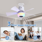 📢📢50% OFF !! ⏰Smart Ceiling Fan with Light, RGB & Bluetooth Speaker