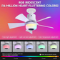 📢📢50% OFF !! ⏰Smart Ceiling Fan with Light, RGB & Bluetooth Speaker
