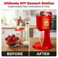 🥳2026 STORSÄLJARE🥳💞50 000+ SÅLDA!🍦🕹️ 50% RABATT! Automatisk Glassmaskine – snabb vispning på 15 min, 1,0 L kapacitet. Enknappsdispensering. Hemgjord soft serve! 🍨✨