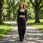 ⏳Begränsad tid – 50% rabatt⏰Damens Casual Crop Top & Wide Leg Byxor Set