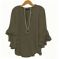 👚 50% RABATT NU!🦋 Dam V-ringad Volangtopp – Flödande & Lätt – Elegant Casual Blus ✨