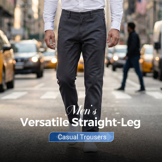 👖 50% RABATT ✨Mansskor: Mångsidiga fritidsbyxor med raka ben