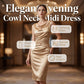 👗 Ärmfri midiklänning med cowl-hals för dam – elegant, chic och avslappnad ✨