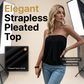 👚 50% OFF NOW! 👗 Women's Solid Color Elastic Waist Lantern Sleeveless Tube Top – Stretchy, ruched design & strapless – perfect for layering, summer parties or beach-to-bar looks ☀️