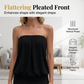 👚 50% OFF NOW! 👗 Women's Solid Color Elastic Waist Lantern Sleeveless Tube Top – Stretchy, ruched design & strapless – perfect for layering, summer parties or beach-to-bar looks ☀️