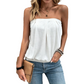 👚 50% OFF NOW! 👗 Women's Solid Color Elastic Waist Lantern Sleeveless Tube Top – Stretchy, ruched design & strapless – perfect for layering, summer parties or beach-to-bar looks ☀️