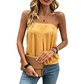 👚 50% OFF NOW! 👗 Women's Solid Color Elastic Waist Lantern Sleeveless Tube Top – Stretchy, ruched design & strapless – perfect for layering, summer parties or beach-to-bar looks ☀️