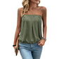 👚 50% OFF NOW! 👗 Women's Solid Color Elastic Waist Lantern Sleeveless Tube Top – Stretchy, ruched design & strapless – perfect for layering, summer parties or beach-to-bar looks ☀️