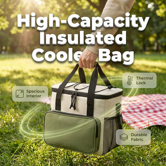 📢📢50 % RABATT !! ⏰Kylväska med stor kapacitet för picknick och friluftsliv
