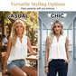 👚 50% RABATT! 💕Prickig ärmlös topp – V-ringning i spets, volanger, babydoll-passform 🌸