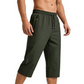 👖 50% RABATT NU! 🏃 Herr 3/4 Joggingbyxor – Snabbtorkande, Lätta & Elastisk Midja – Dragkedjefickor, Perfekt för Sport, Resor eller Varma Dagar ☀️