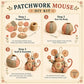 🔥 50% RABATT 🧵🐭 Vintage lapptäcksmus DIY-kit ✨ Allt inkluderat – skapa charmiga handgjorda möss enkelt, perfekt för nybörjare 🌿