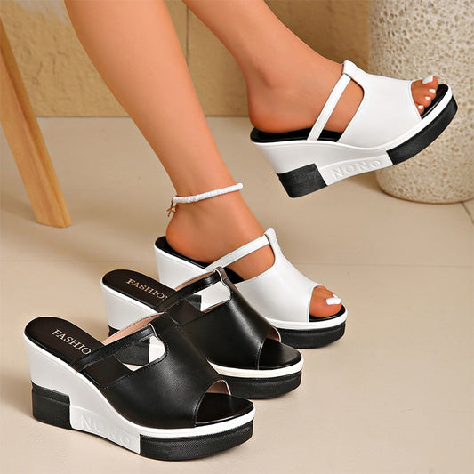 👡NU 50 % RABATT✨ Eleganta platåsandaler för damer 🌸Stilig platåsåle som gir høyde uten belastning 💕
