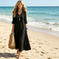 🌸 LIMITED-TIME 50% OFF! 💥 Bohemian Ruffle V-Neck Maxi Dress – Flowing Silhouette, Roll-Up Sleeves, Lightweight ✨