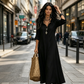 🌸 LIMITED-TIME 50% OFF! 💥 Bohemian Ruffle V-Neck Maxi Dress – Flowing Silhouette, Roll-Up Sleeves, Lightweight ✨