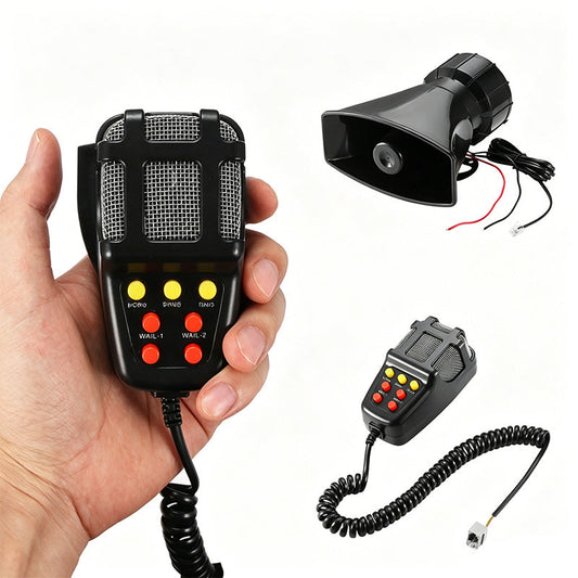 7-toners billarmsystem med PA-funktion
