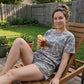 Plus size camo topp & shorts-set 🌿 Ledig passform, mjukt tyg – enkelt, snyggt & redo för äventyr ✨
