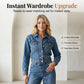👖 50% OFF NOW! ✨ Women's Chic Denim Set – Asymmetrical Buttons & Tailored Fit – Effortless Modern Style 🧥