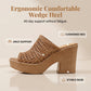 👡【Tidsbegränsat erbjudande: 50% rabatt】Damernas Casual Ihåliga Peep Toe Plattformssandaler