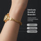 💎 50% RABATT NU! ⌚ Elegant Damklocka med Pärlemorsskiva – Kristallindex & Flätat Metallband ✨
