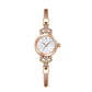 💎 50% RABATT NU! ⌚ Elegant Damklocka med Pärlemorsskiva – Kristallindex & Flätat Metallband ✨