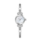 💎 50% RABATT NU! ⌚ Elegant Damklocka med Pärlemorsskiva – Kristallindex & Flätat Metallband ✨