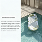 ⏰50% RABATT HALVT PRIS🔥🌊 Uppblåsbar Poolflotte Hängmatta med Mesh-center ☁️ Avslappnad vattenhängmatta för sommar 🏊‍♀️💦