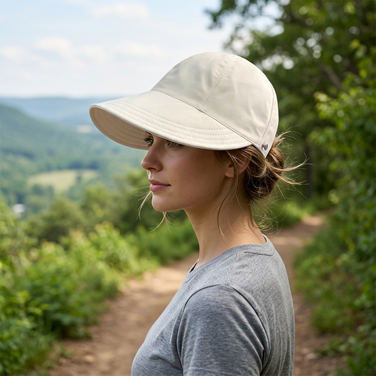 👒50% RABATT HALVT PRIS🌞 Damernas Andningsbara Justerbara Hästsvans Solhatt ✨ Sommar solhatt med hästsvansöppning 💨