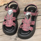 💀 50% RABATT HALVT PRIS 🔥 👠 Gotiska Plattformssandaler med Dödskalle för Dam 🖤Mörk stil plattforms skor 📿