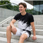 👕 50% RABATT! ☀️ Herr sommar dynamisk print casual set – Bekväm & andningsbar – Perfekt för varma dagar, sport eller avslappnad stil – ledig 2-delad look 🩳✨