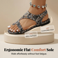 👡 TIDSBEGRÄNSAT 50% RABATT! 💥 Damernas Etniska Platta Sandaler – Tårring, Andningsbar, Halkfri ✨