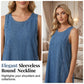 👗50% RABATT HALVT PRIS🧵 Damklänning i denim, ärmlös maxilängd med fickor 👝