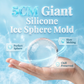 🧊 Silikonform för stora isbollar – flexibel, lätt att ta ur & perfekt för is, choklad, gelé & bakverk, tål frys & diskmaskin 🧁
