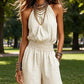 ✨🔥 Dam Elegant Ryggfri Halsringad Jumpsuit