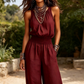 ✨🔥 Dam Elegant Ryggfri Halsringad Jumpsuit