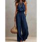 ✨🔥 Dam Elegant Ryggfri Halsringad Jumpsuit
