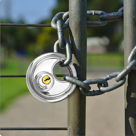 🔒 50% RABATT 🛡️ Rund Skivlås Hänglås⚙️