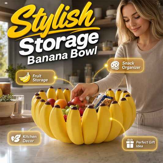 🍌 50% RABATT HALVT PRIS⏰🔥 Kreativ Bananformad Fruktskål 🥝