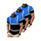 🔥Exklusivt 50% RABATT | Herr 3-Pack Kylande Träningströjor | Andningsbara Fuktavledande Gymtoppar | Dynamisk Kontrast Kortärmade T-Shirts för Löpning & Träning