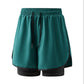 Herr 2-i-1 Prestationsshortsbyxor