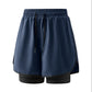 Herr 2-i-1 Prestationsshortsbyxor