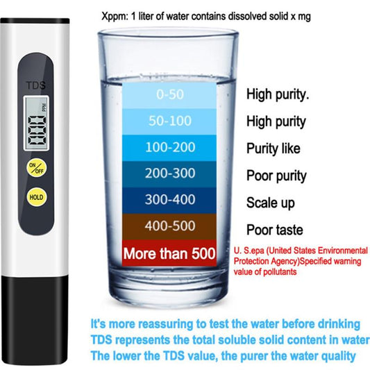 💧50 % RABATT⏰ TDS Högprecisions‑Vattentestare, snabb mätning för hushållsvatten