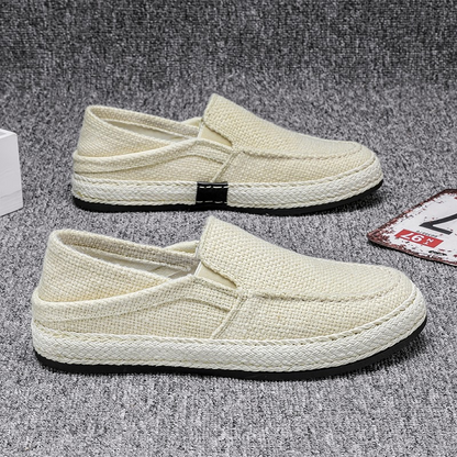 Casual loafers i linne för herr – lätta och bekväma för sommaren